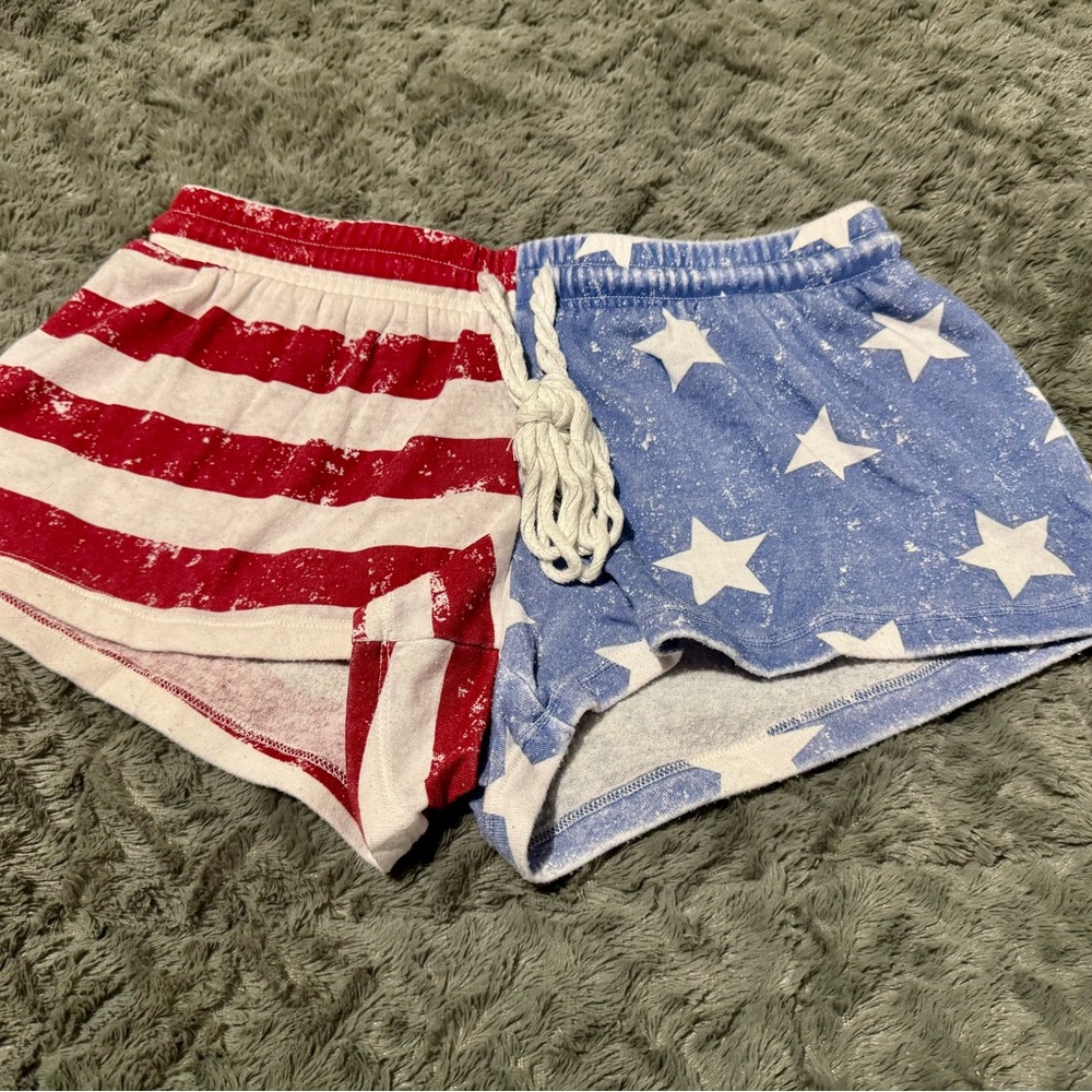 Patriotic Red and Blue Women's Shorts